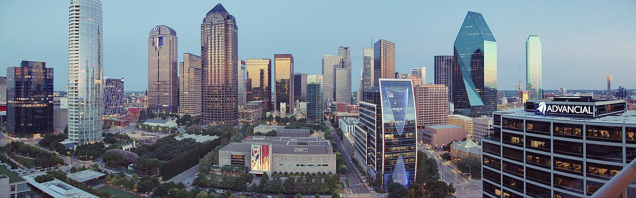 Downtown Dallas-Fort Worth, Texas, part of CPER's electronics recycling service area