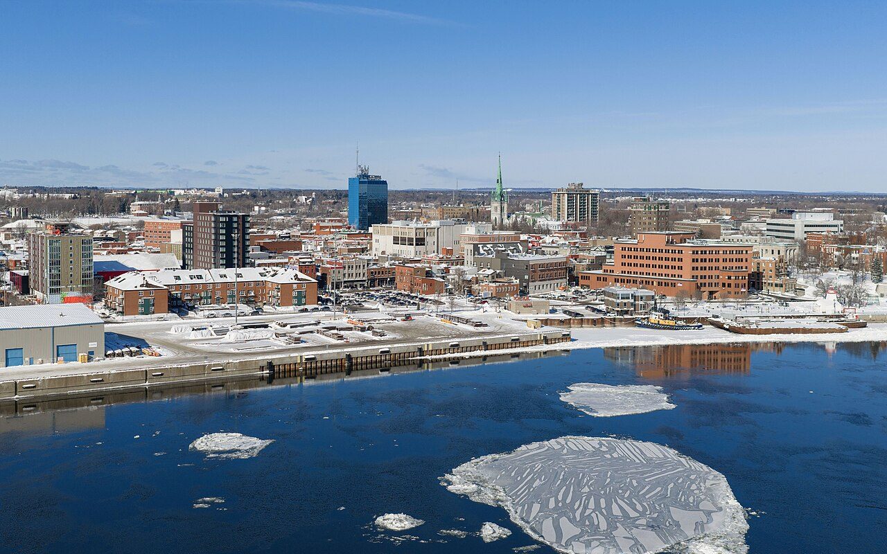 Downtown Trois-Rivieres, Quebec, part of CPER's electronics recycling service area